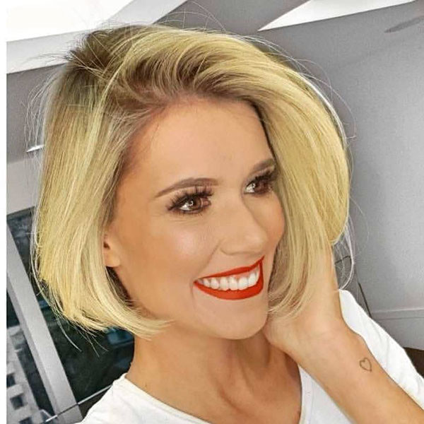 Blonde-Bob-Hair Best New Bob Hairstyles 2019 