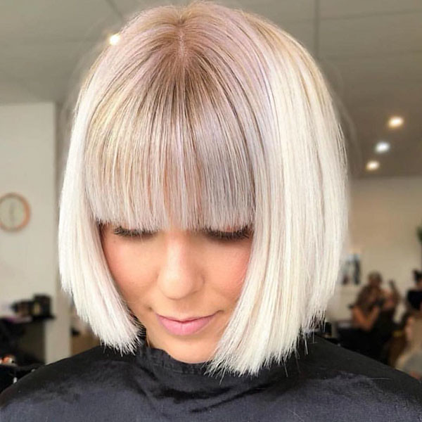 Bob-Hair-with-Bangs Best New Bob Hairstyles 2019 