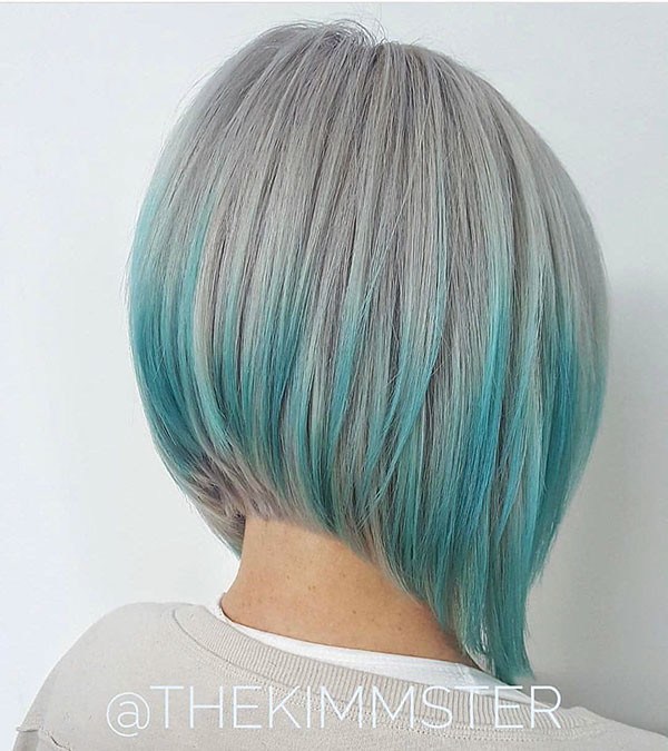 Light-Blue-Bob-Hair Best New Bob Hairstyles 2019 