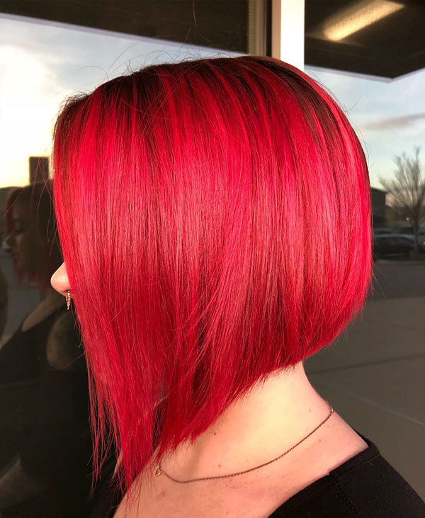 Red-Bob-Hair Best New Bob Hairstyles 2019 