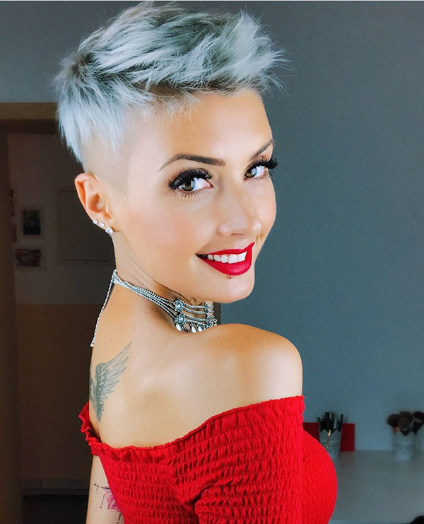 Undercut-Pixie New Pixie Haircut Ideas in 2019 