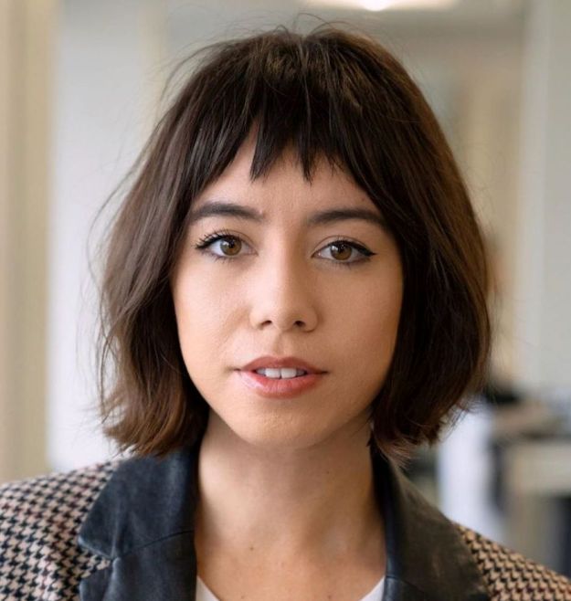 Short To Mid-Length Hair With A Fringe