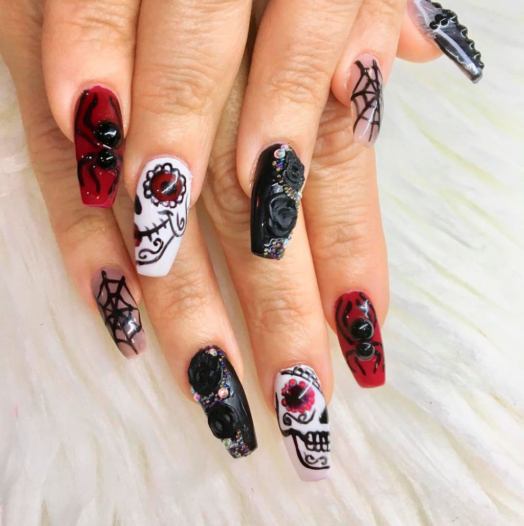 Amazing Miscellaneous Halloween Press On Nails