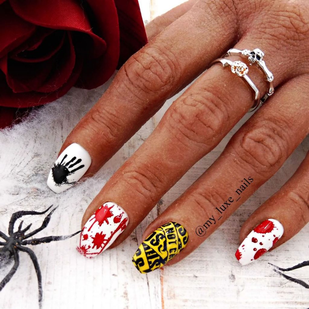 Cute and Creepy Halloween Press On Nails!