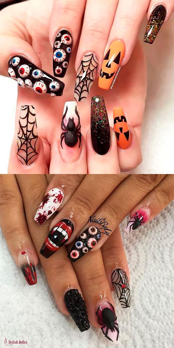 Spooky Halloween Press On Nails!