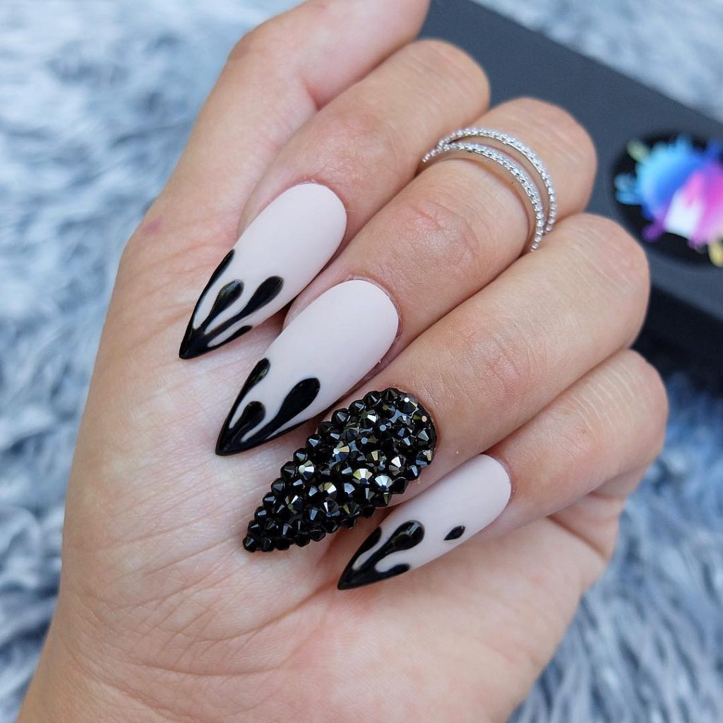 Stunning Stiletto Halloween Press On Nails!