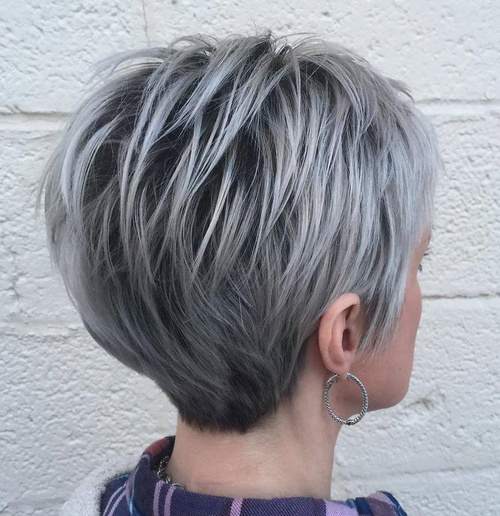 Long-Silver-Pixie-With-Black Roots