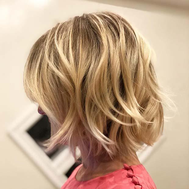 Cute Blonde Bob