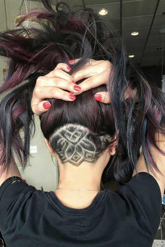 Mandala Hair Tattoo #longhair #hairtatoo