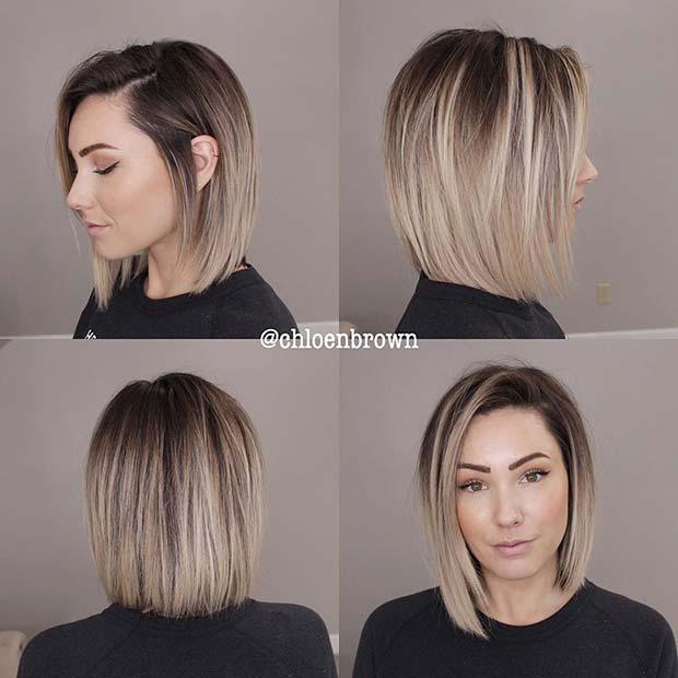 Sleek and Layered Long Bob