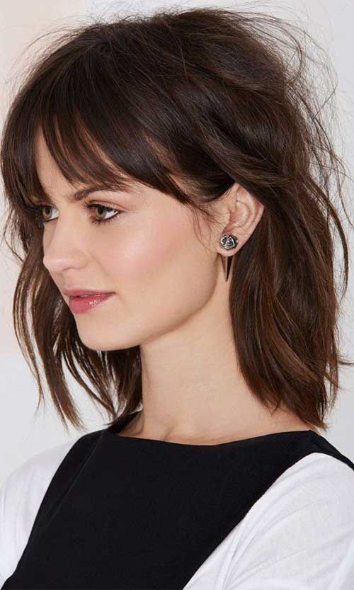 Mid-Length-with-Bangs-Hairstyles-For-Women