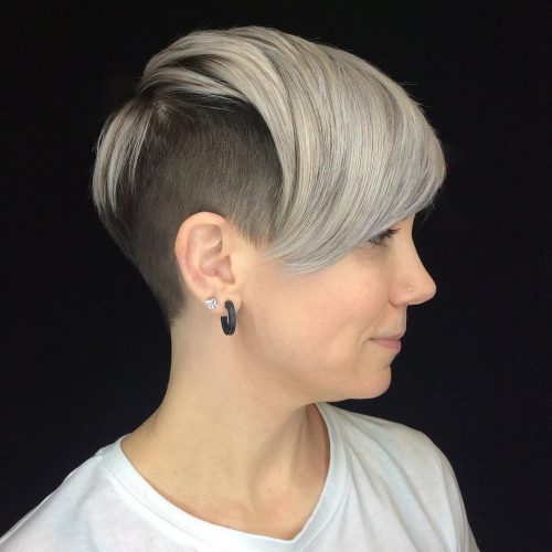 Undercut pixie with bangs