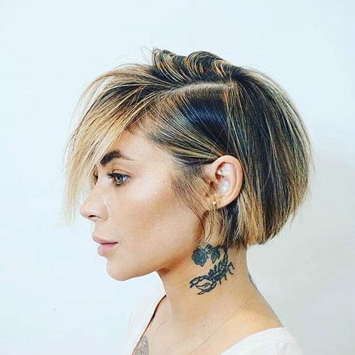 Best Short Inverted Bob with Bangs