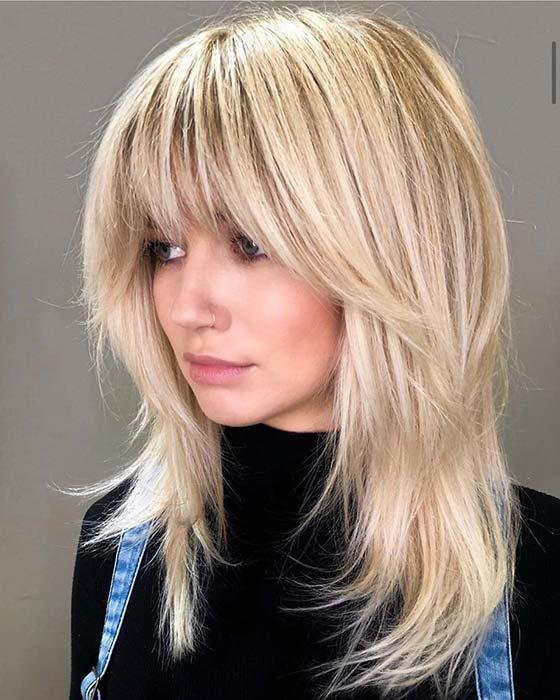 Cute Layered Haircut with Bangs