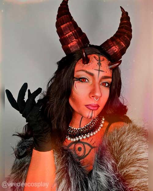 Devil makeup Halloween style - Halloween makeup ideas 2021