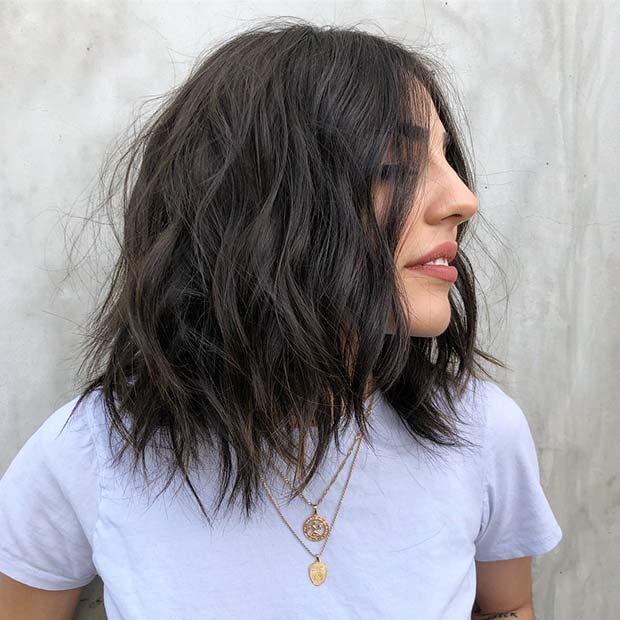 Edgy and Textured Medium Hair