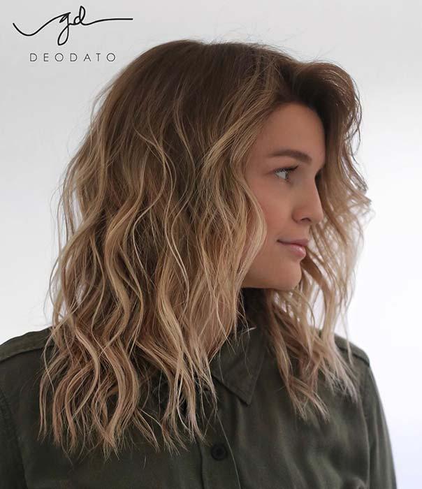 Layered Beach Waves Hair