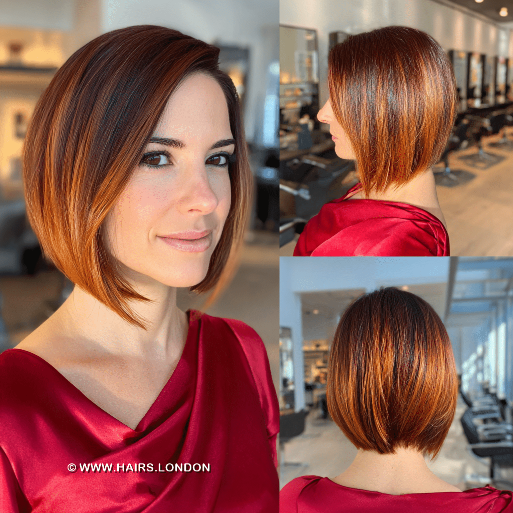 Rich Auburn Copper Bob Hair