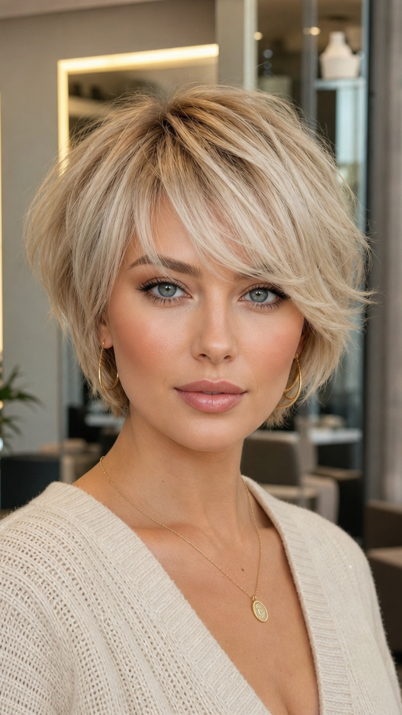 37 Best Chin-Length Bob Hairstyles For Women Creamy Vanilla Blonde Hair