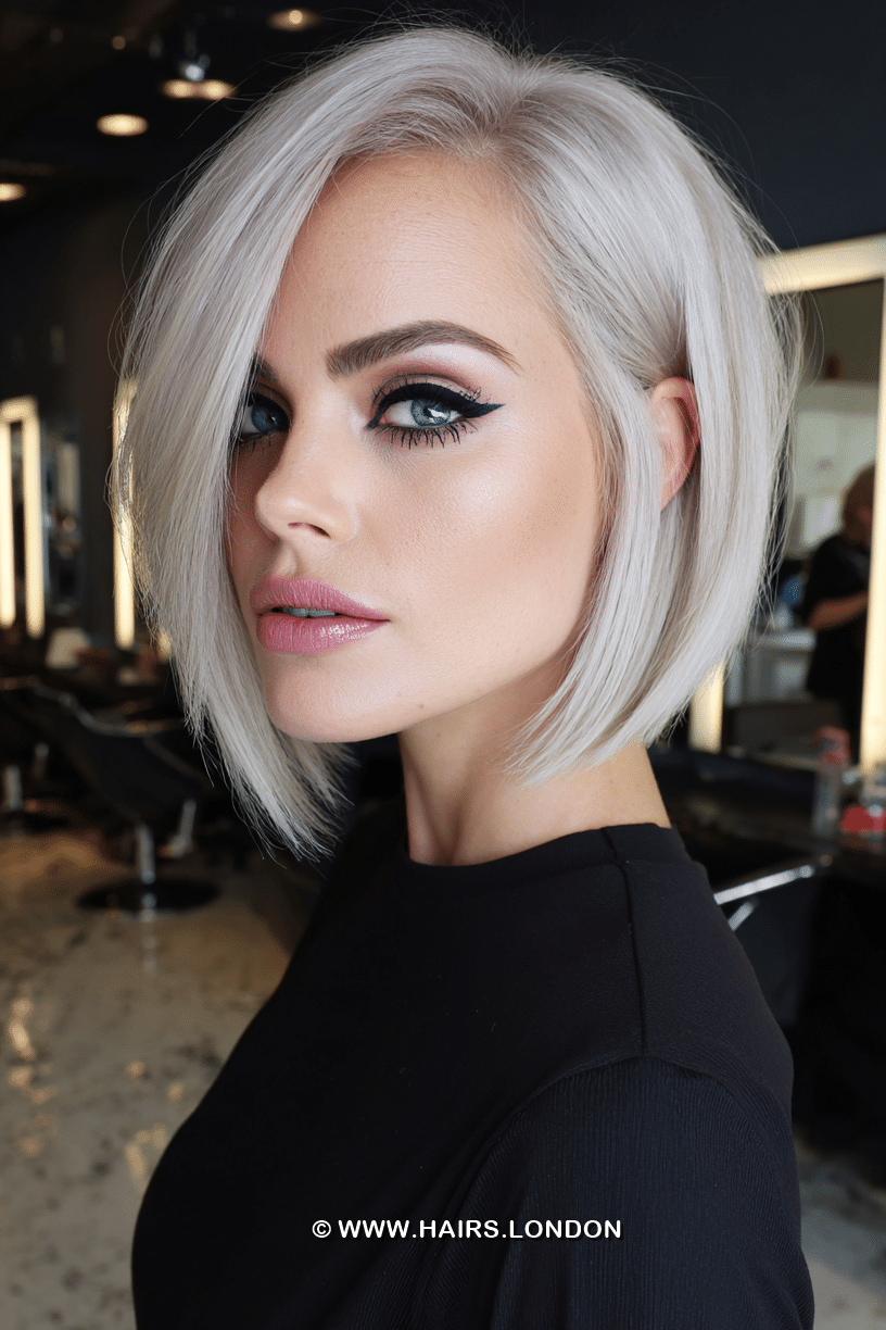 Cool Platinum Silver Blonde Hair