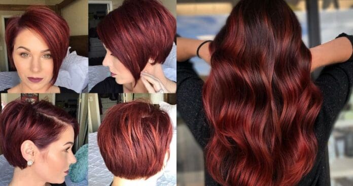 Red-and-Black-Hair-Ombre-Balayage-Highlights