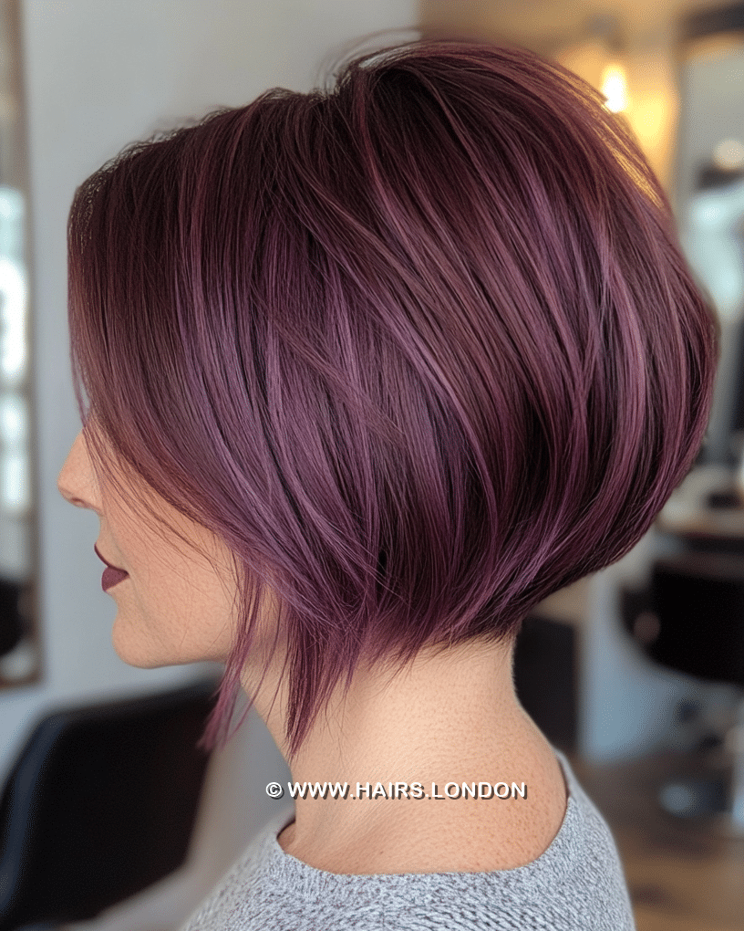 Soft Mauve Plum Hair