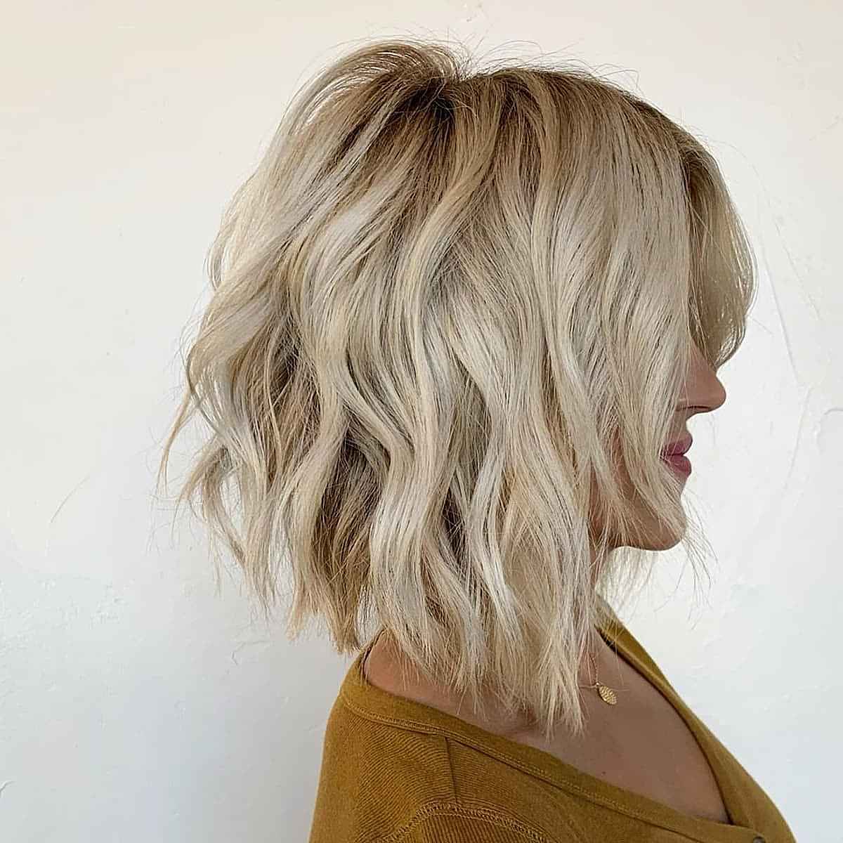 Angled Choppy Bob Hairstyle