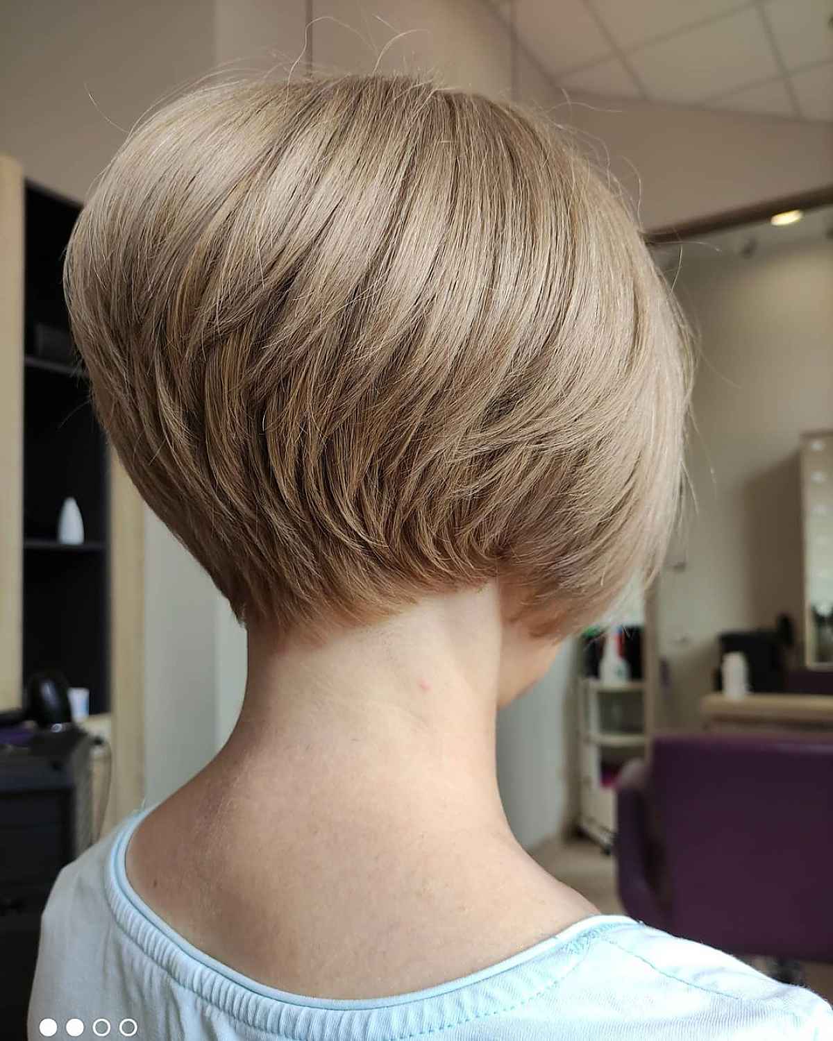 Back View of a Long Pixie Bob Cut