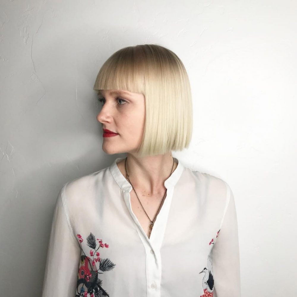 Blunt Cut Bob with Straight Bangs