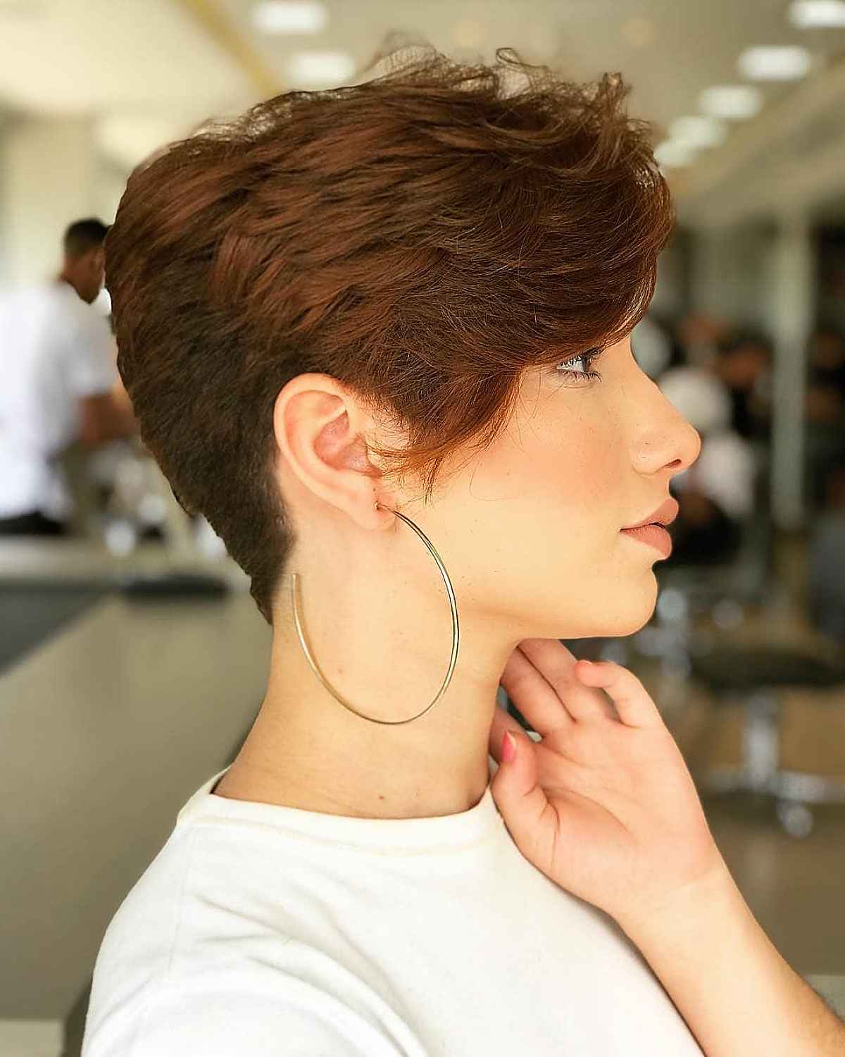 Brown Pixie Cut with Layers