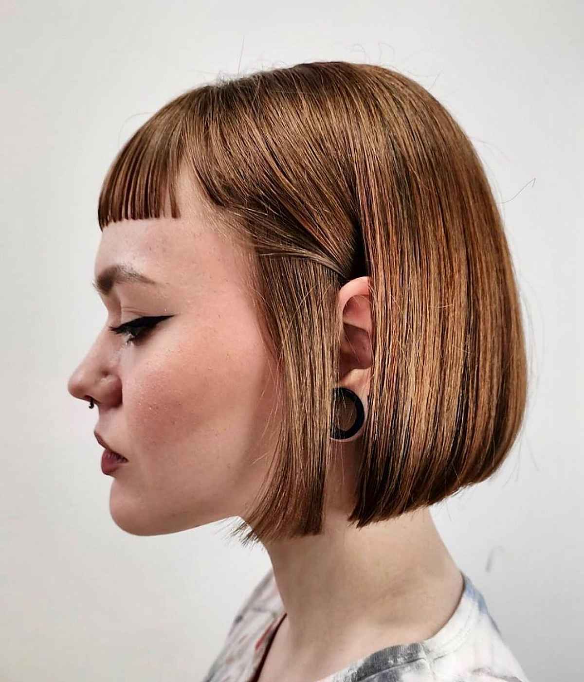 chin-length punk bob hairstyle