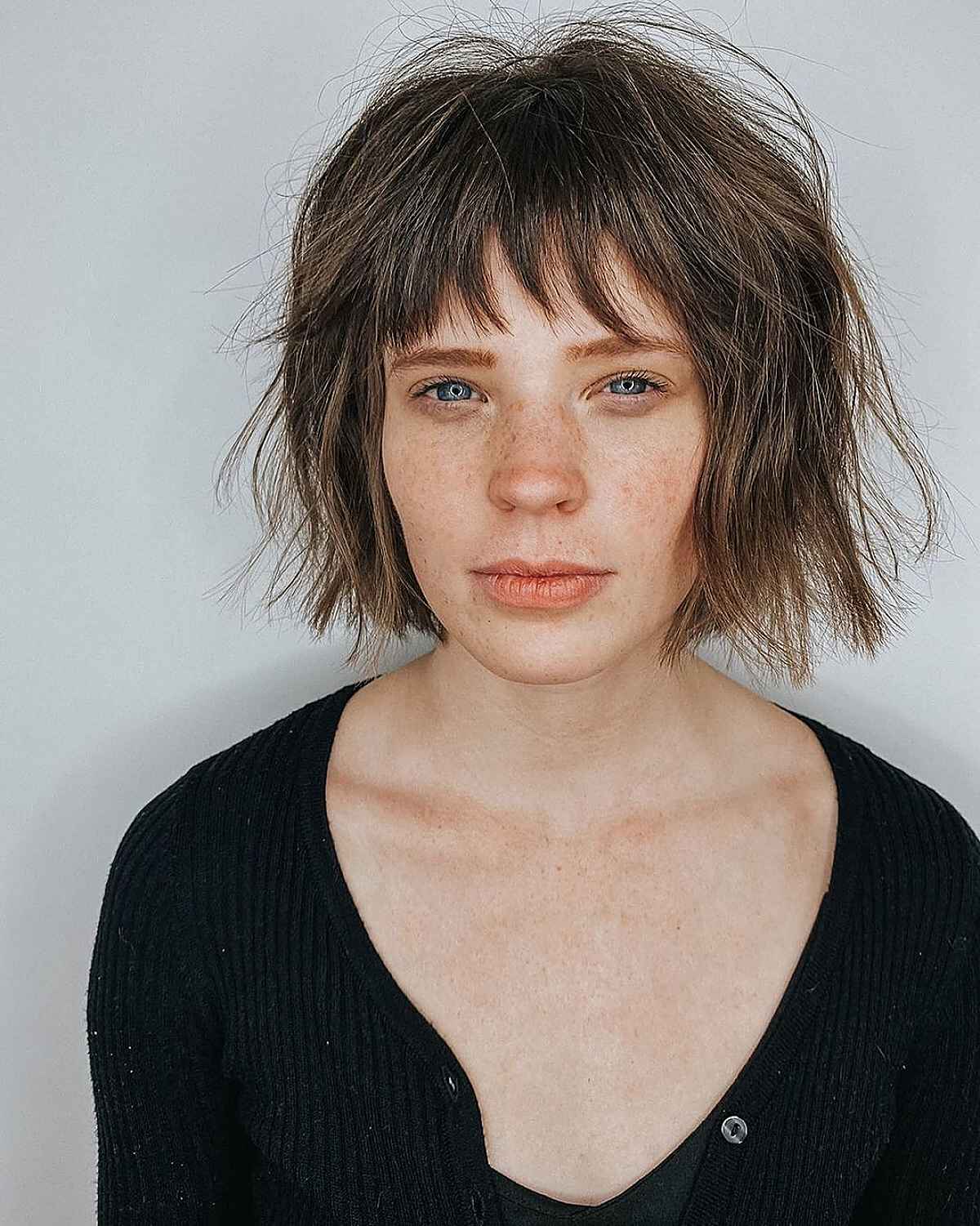 Layered Bob with Bangs