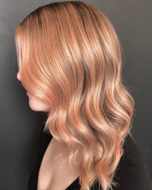 Rose Gold Blonde Hair