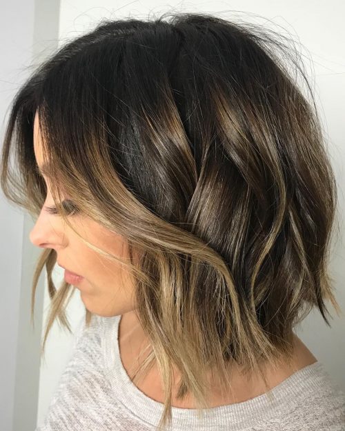 Short Chopped Layers for Thick Wavy Hair