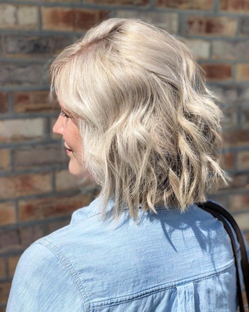 Short Choppy Bob for Women Over 40