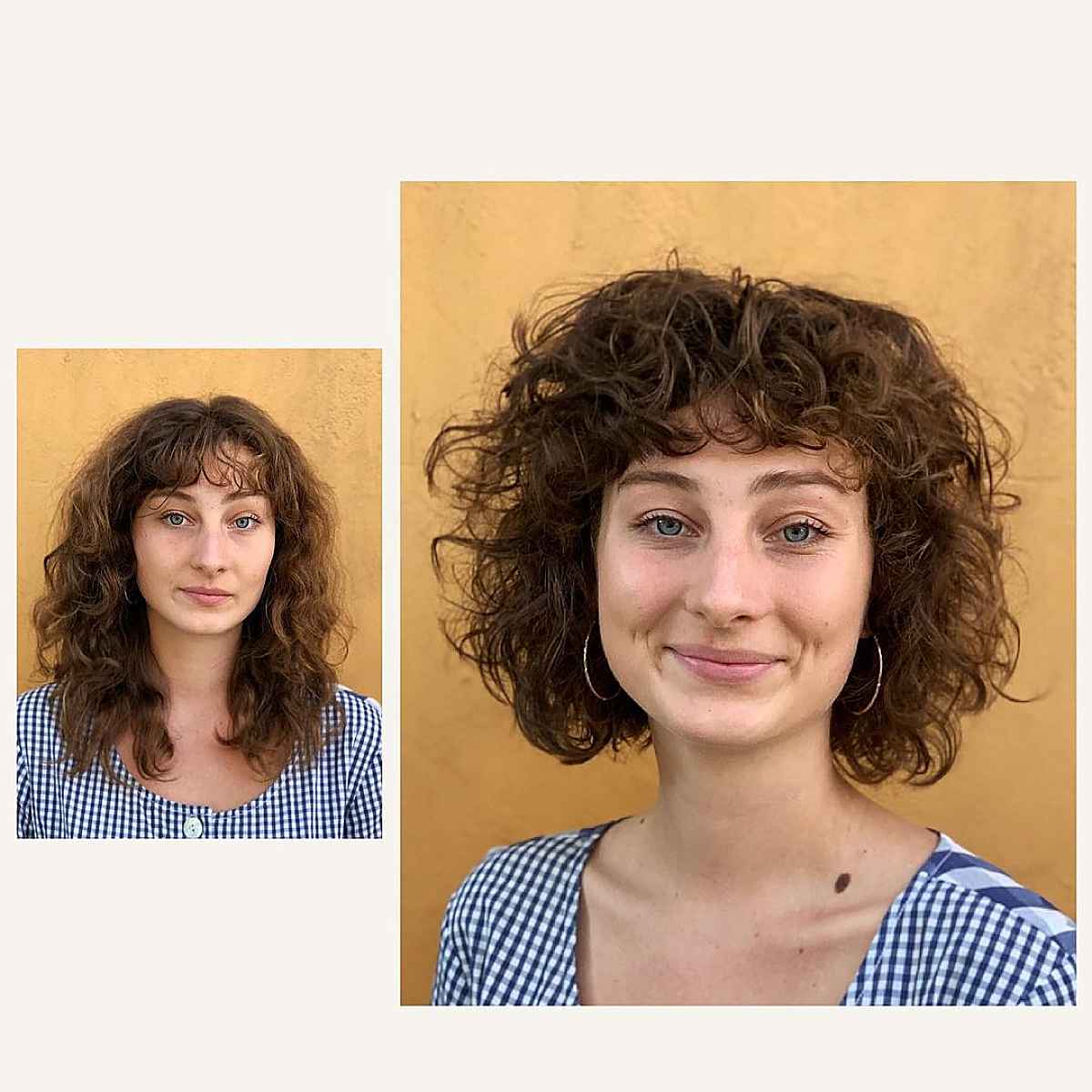 Short Curly Bob with Layers