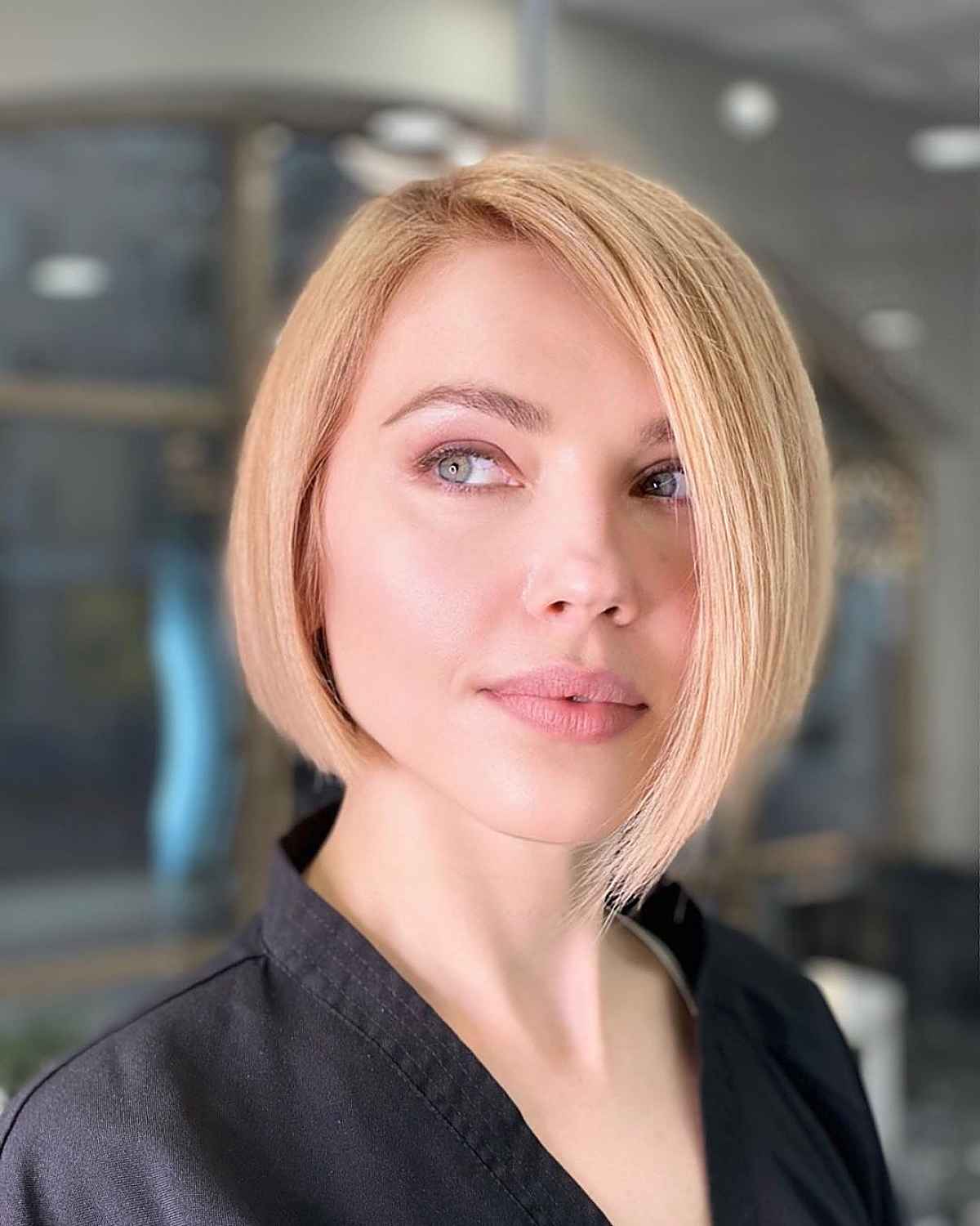 short layered bob hairstyle