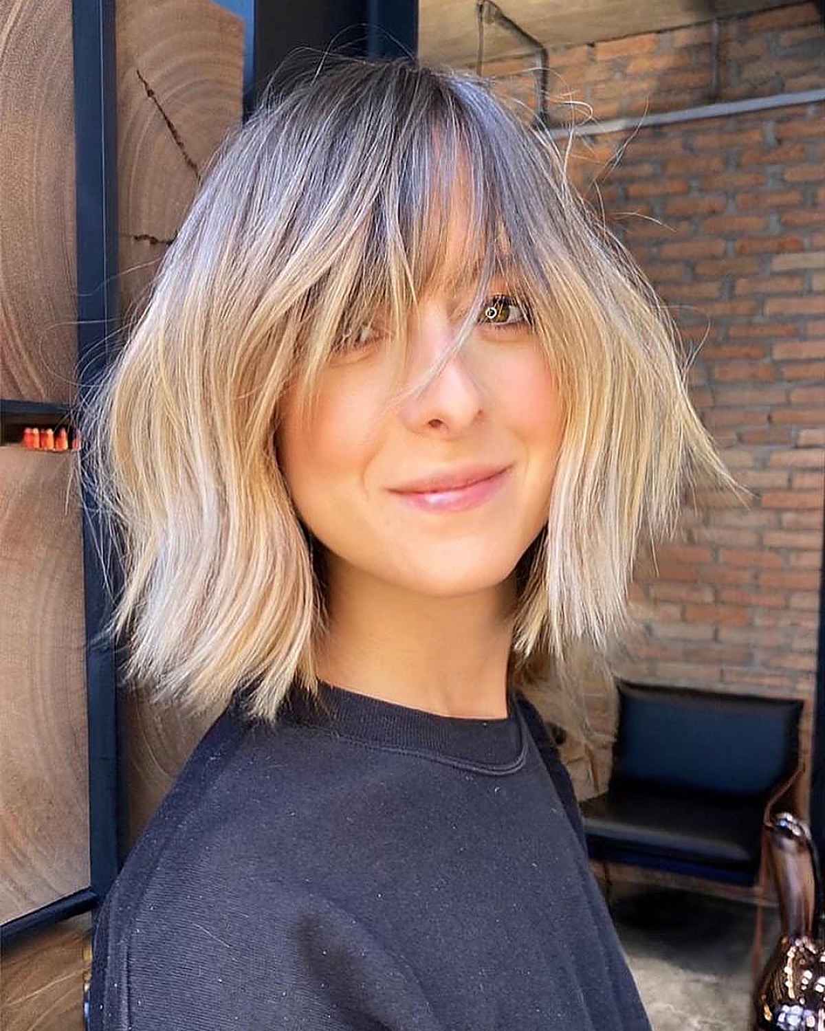 Short Layered Bob with Bangs