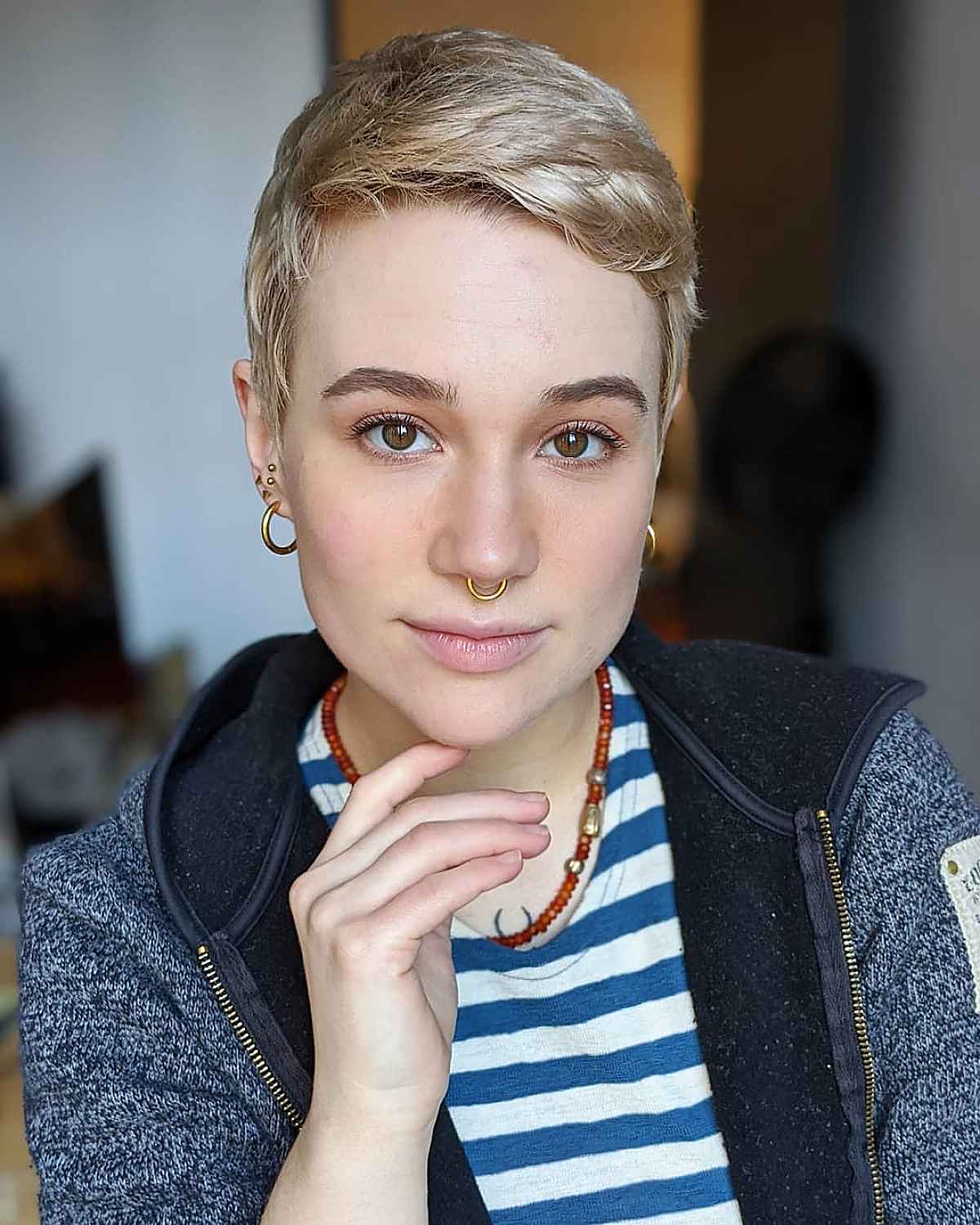 Short Layered Pixie Cut