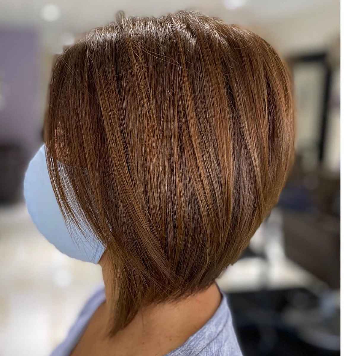 stacked inverted bob for short fine hair