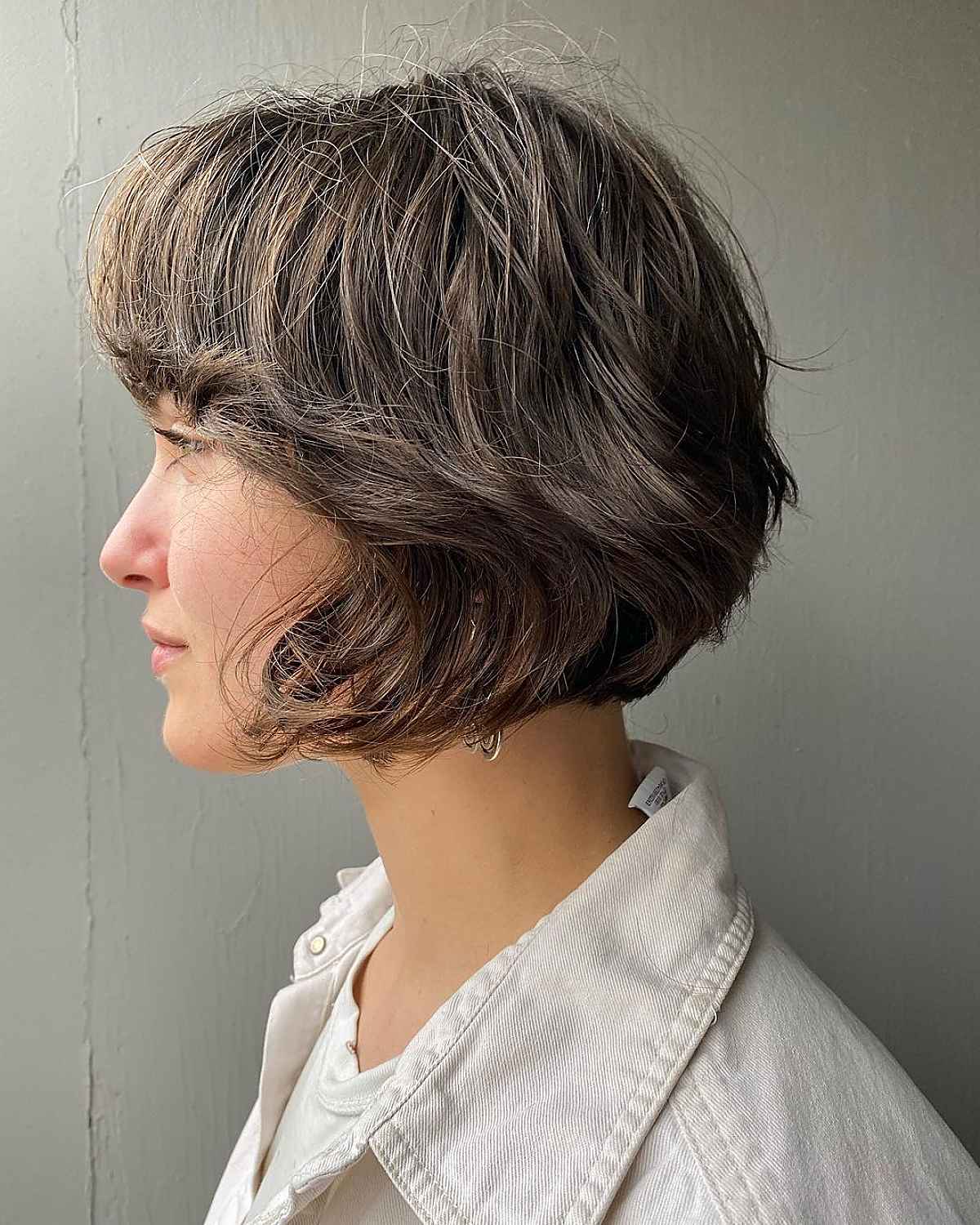 Very Short Bob for Thick Frizzy Hair
