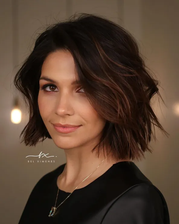 Tousled Wavy Bob