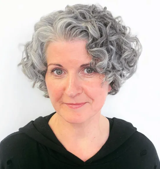 Natural Gray Curls