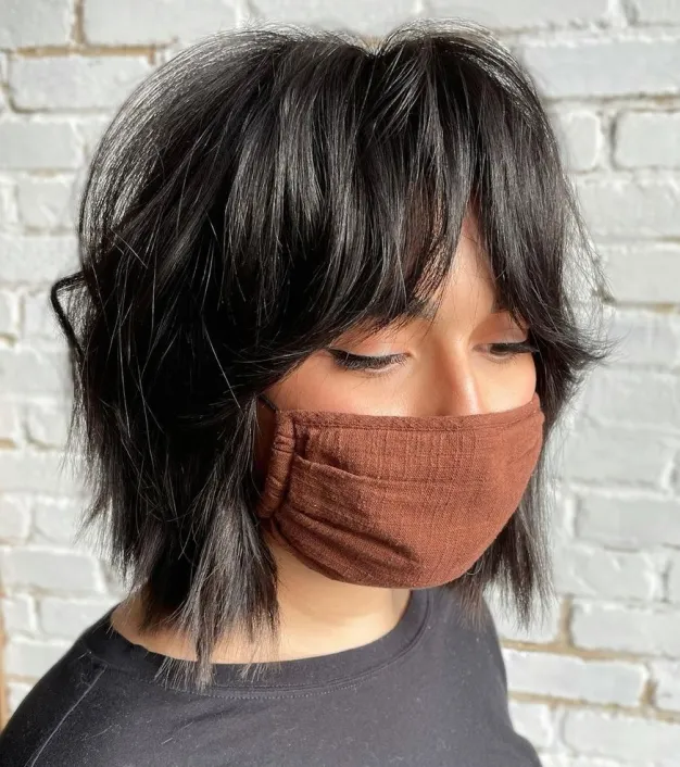 Shaggy Bobs With Curtain Bangs
