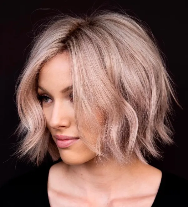 Disconnected Rose Gold Bob