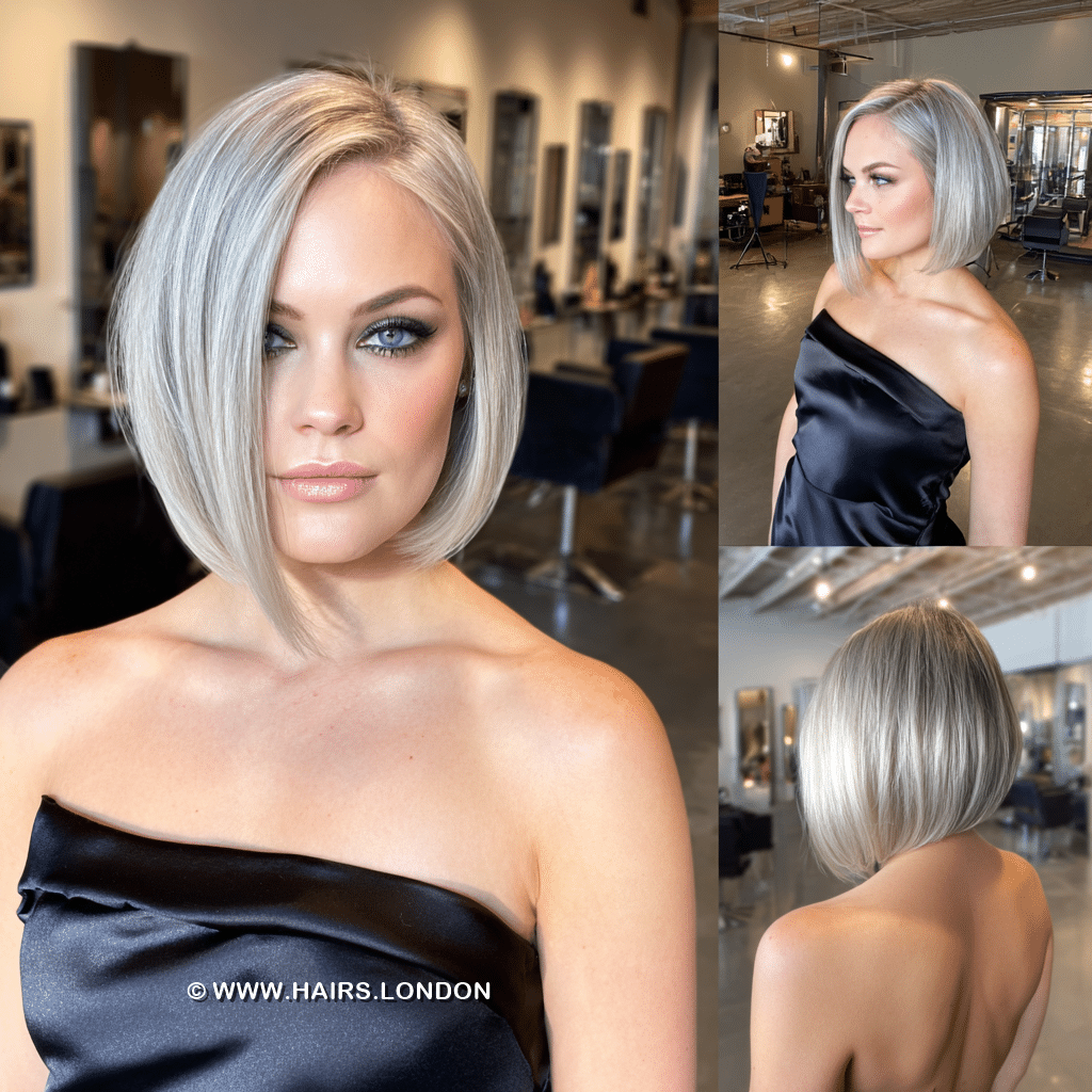 Icy Silver Blonde Hair