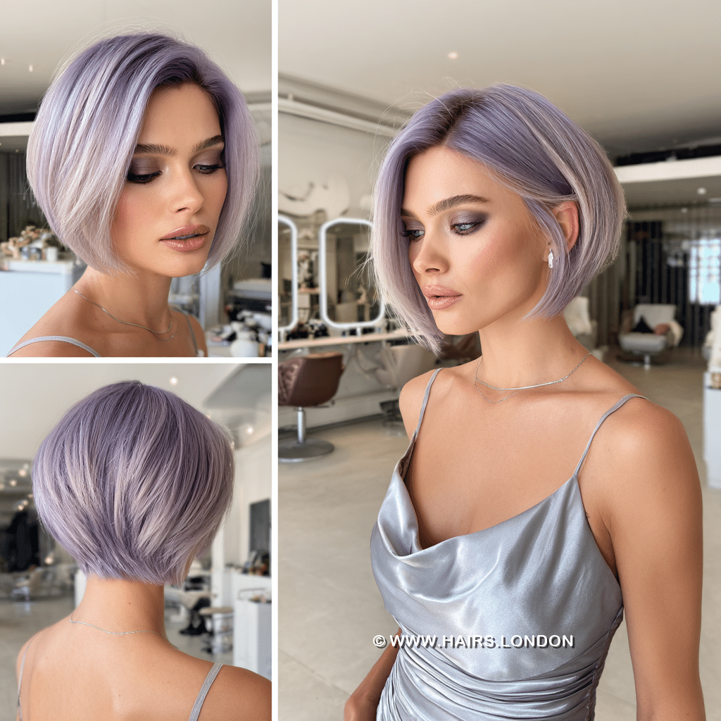 Soft Lavender Blonde Hair