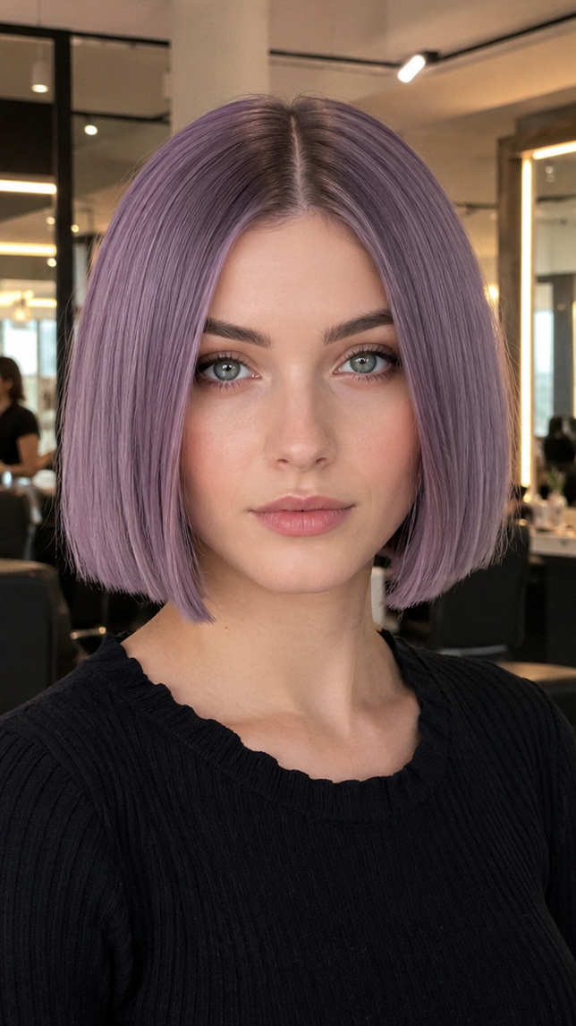 Soft Lilac Pearl Hair