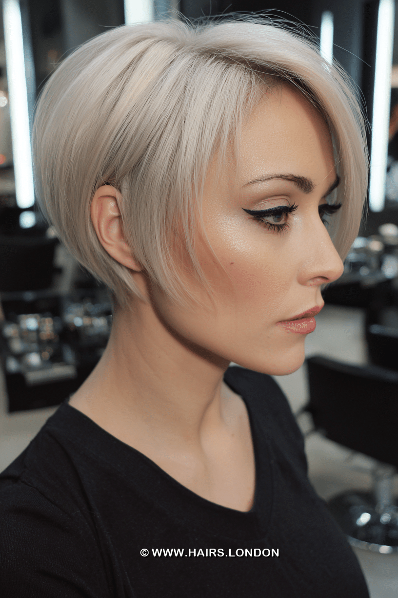 Icy Silver Blonde Hair