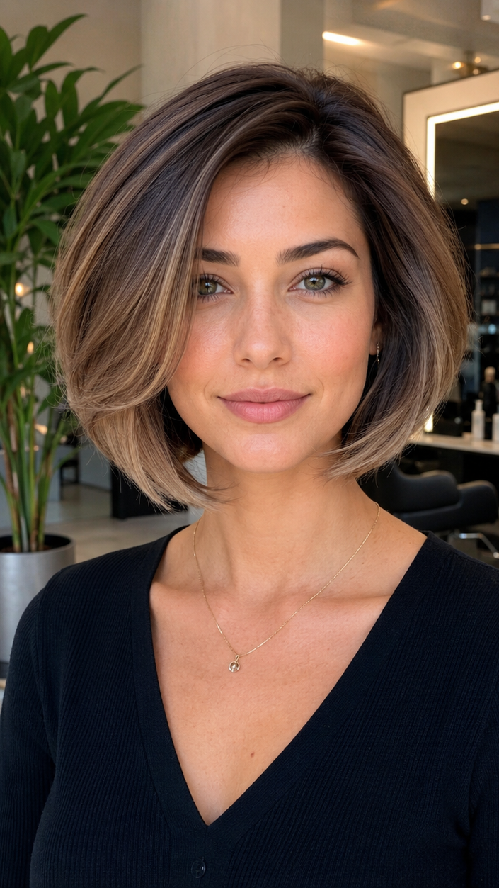 49 Banging Blonde Bob and Lob Hairstyles Smoky Beige Melt Hair